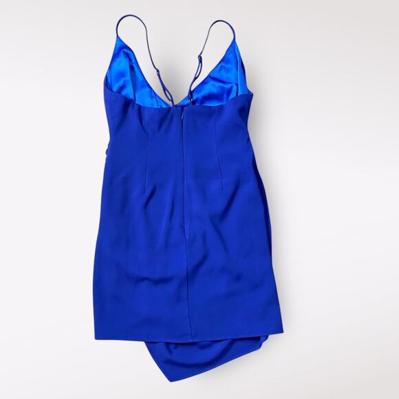 Lovers + Friends Blue Yara Mini Dress Size M New Years Eve Party Dance - Picture 3 of 10